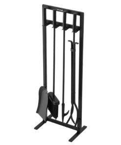VEVOR 5-Piece Wrought Iron Fireplace Tool Set with Stand – Poker