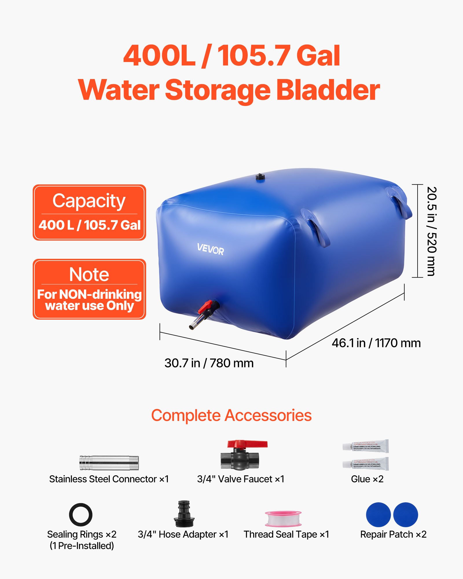 MHIA4HN4waterstoragebladderf1 VEVORshoplv Portable Water Tank for RV
