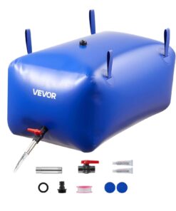 VEVOR 240L Portable Water Storage Bladder – Leakproof Collapsible PVC Water Tank for RV