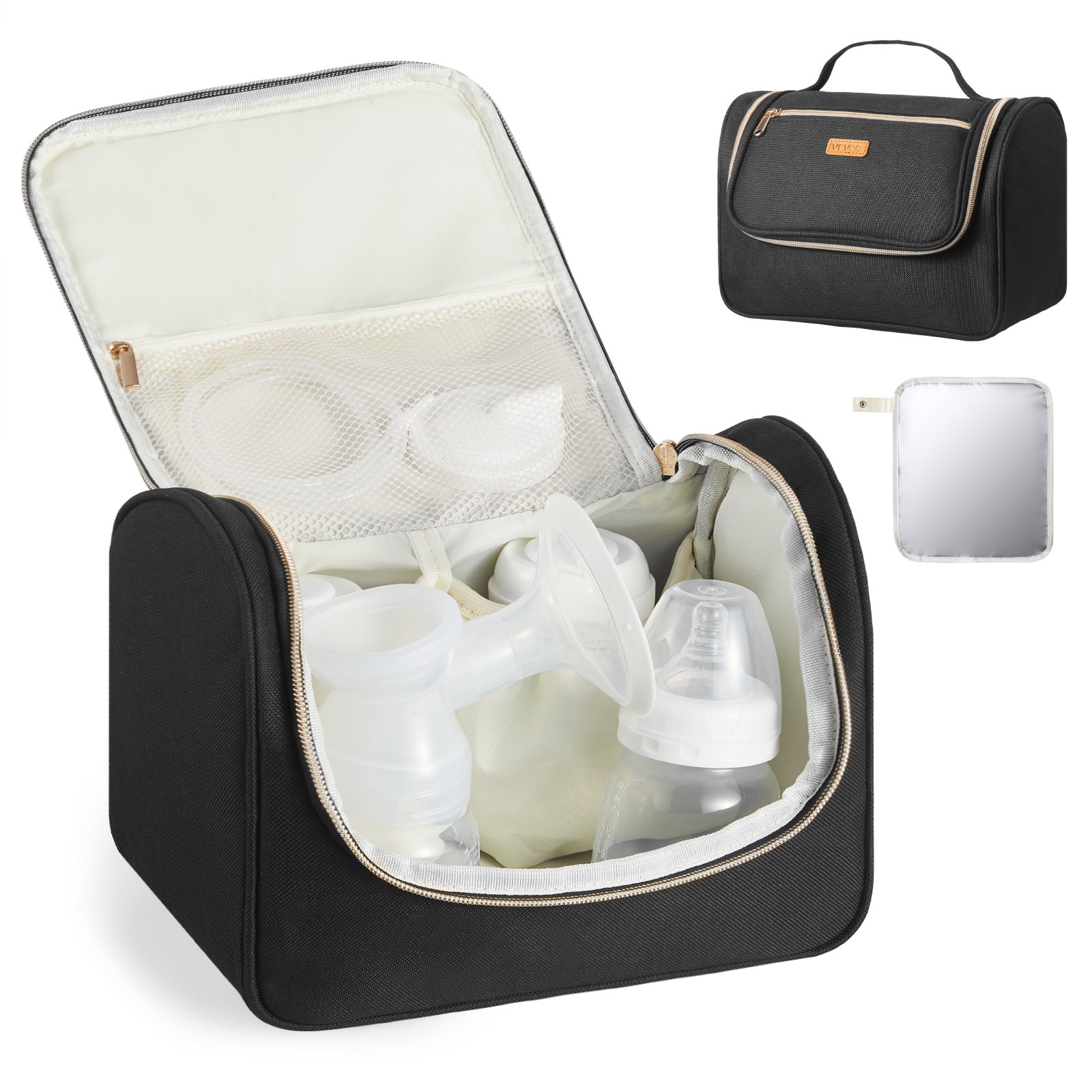 MHL52MWHbreastpumpbagm10012 VEVORshoplv VEVOR Wearable Breast Pump Bag with Waterproof Mat