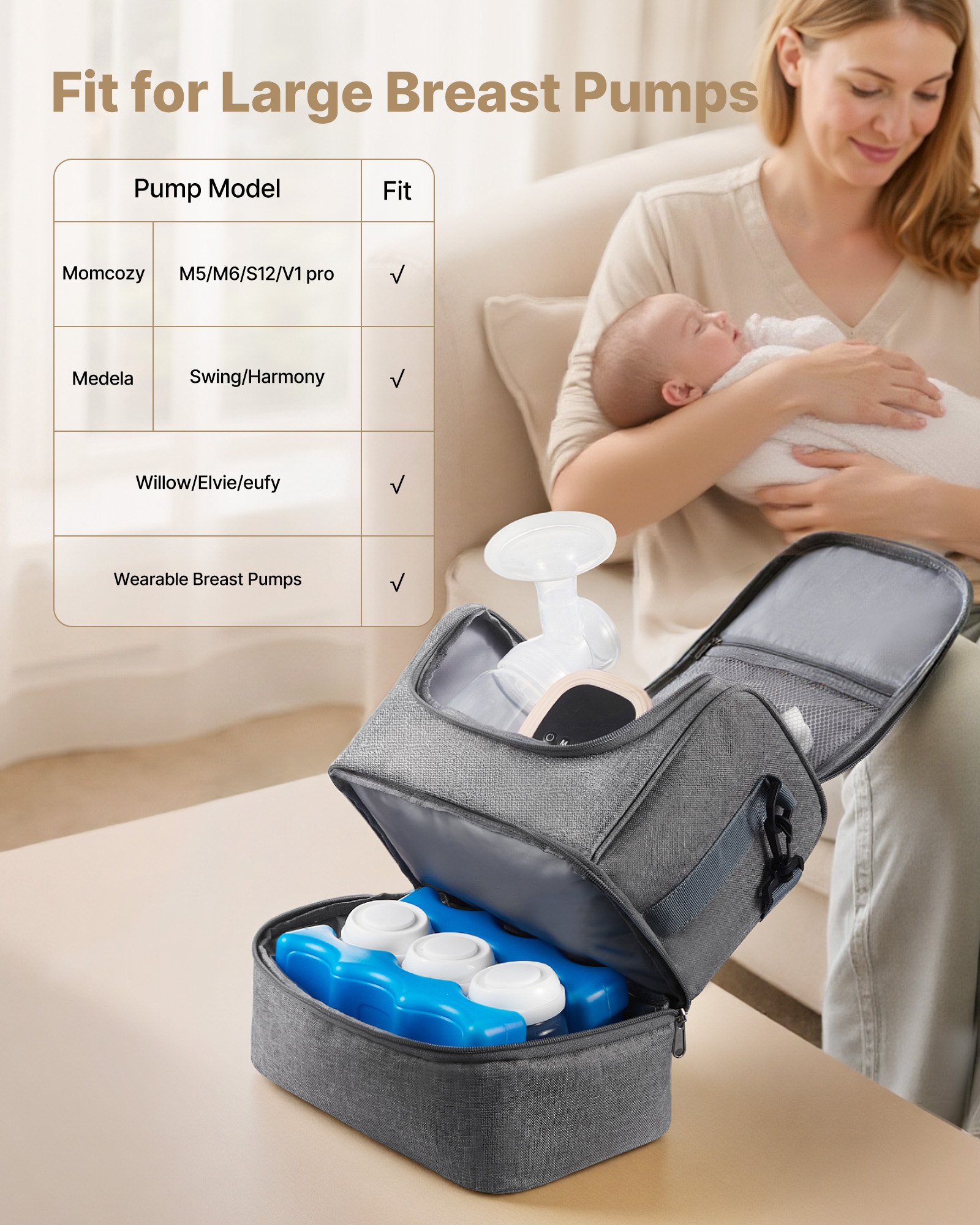 MHL52VO3breastpumpbagf1 VEVORshoplv Изолированный