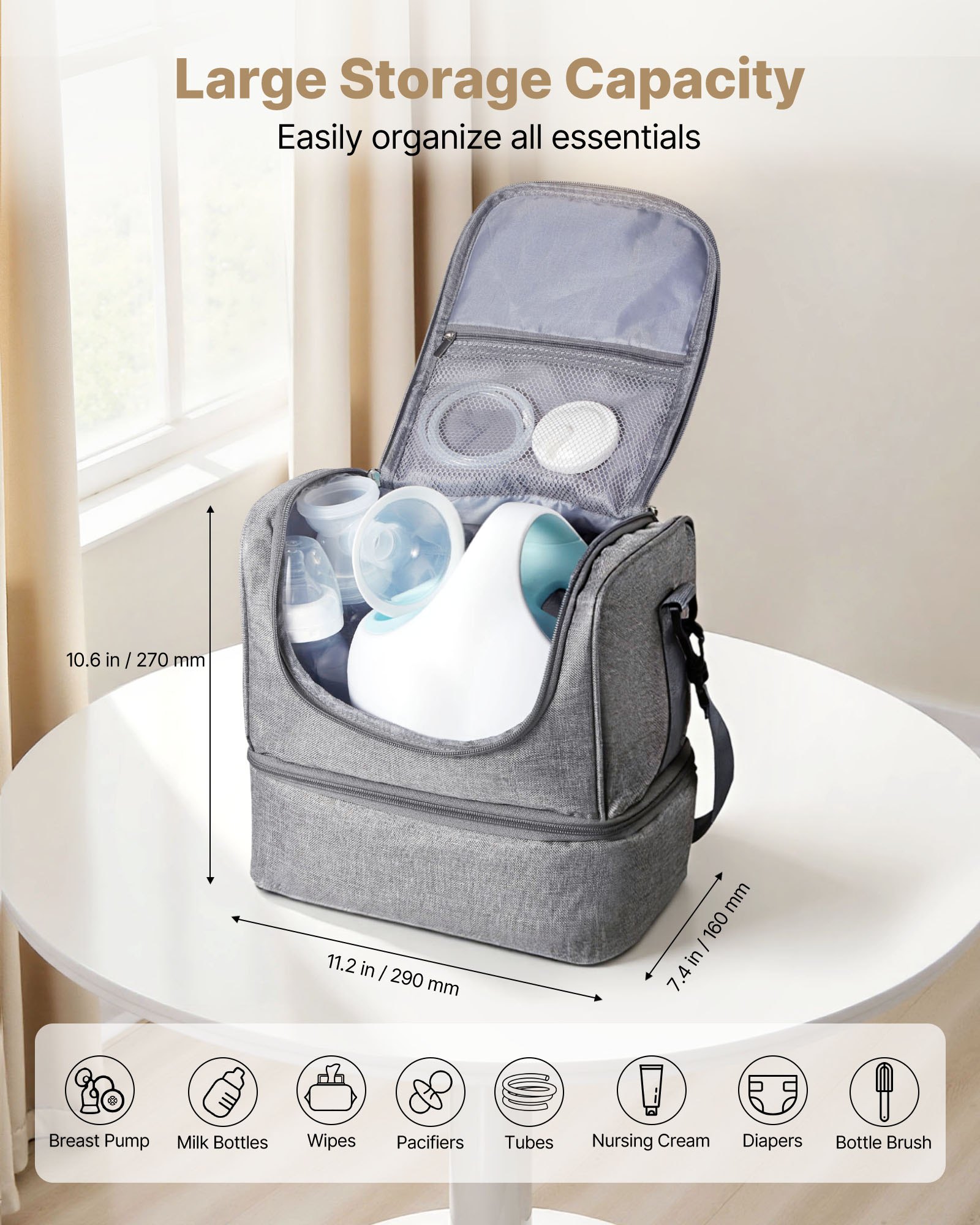 MHL52VO3breastpumpbagf3 VEVORshoplv for Work