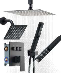 VEVOR 254 mm Ceiling Rain Shower System with 152 mm Wall Head