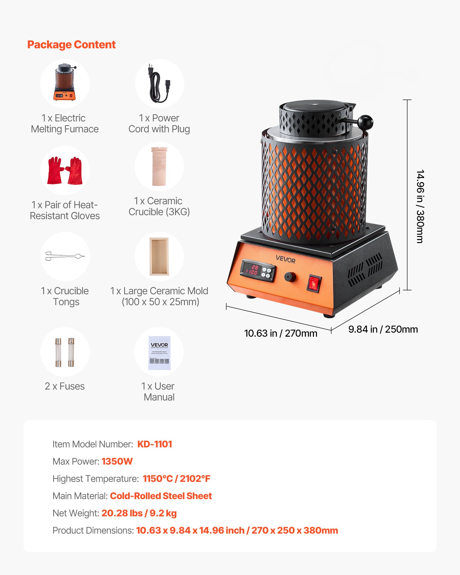 MHL54CZUelectricmeltingfurnacef6 VEVORshoplv