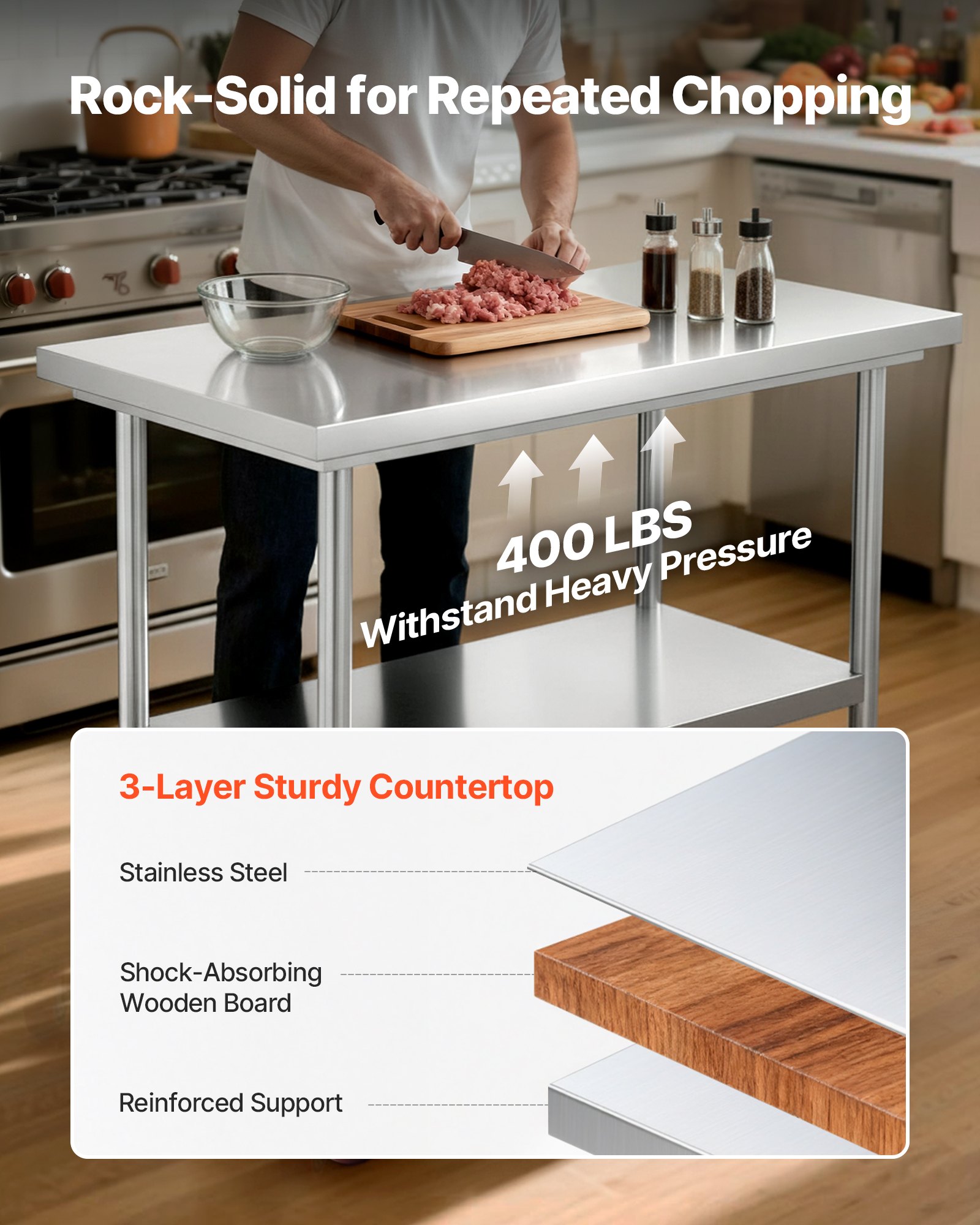 MHMKGL1Istainlesssteelworktablef3 VEVORshoplv Використання на відкритому повітрі