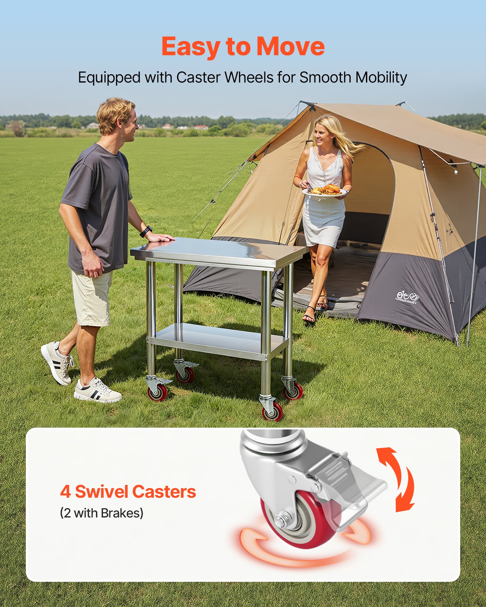 MHMKH4TZstainlesssteelworktablef4 VEVORshoplv