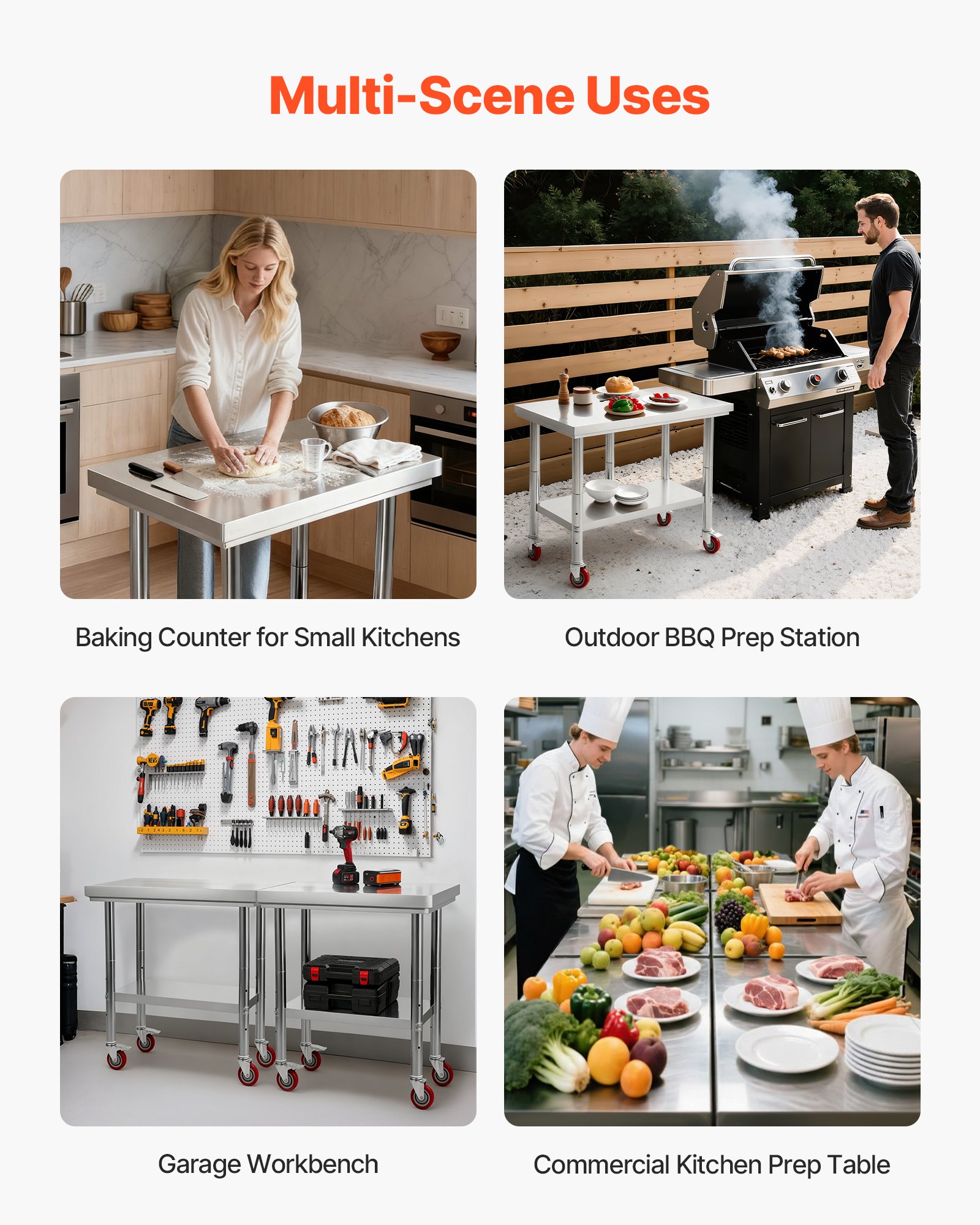 MHMKH4TZstainlesssteelworktablef6 VEVORshoplv