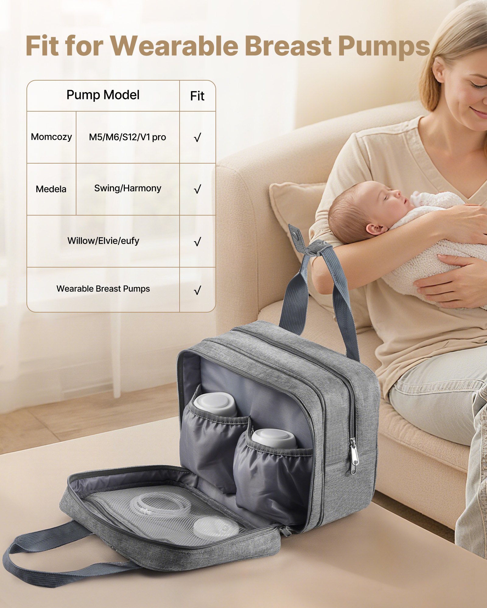 MHMKHX9Ubreastpumpbagf1 VEVORshoplv Fits M5M6 Pumps