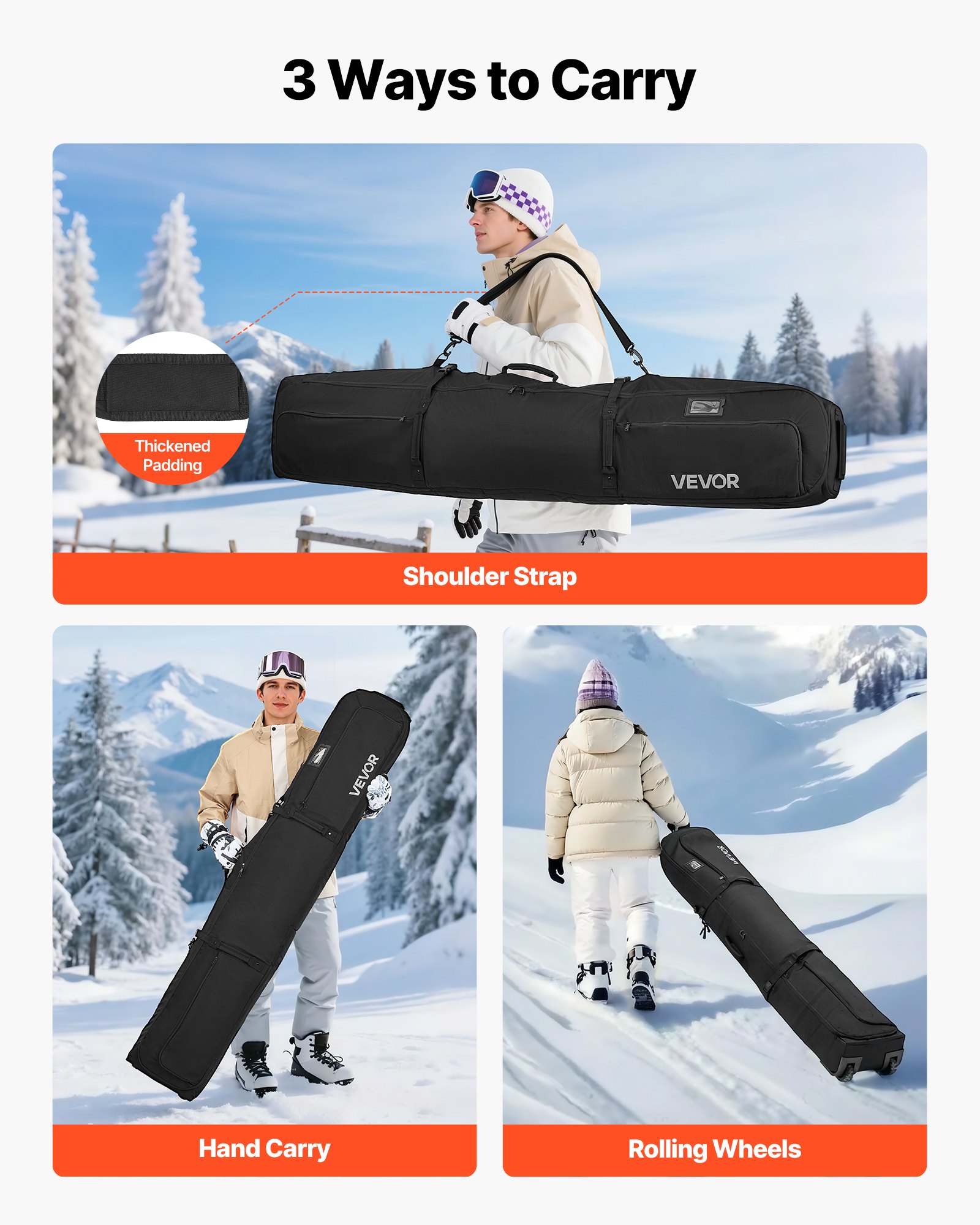 MHMKIBYOskibagf4 VEVORshoplv Чорний