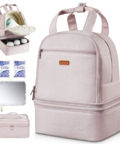 VEVOR Insulated Breast Pump Backpack with Ice Packs