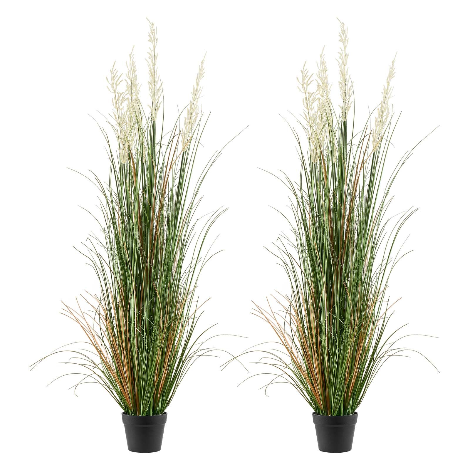 MHMKIQR9artificialgrassplantm10012 VEVORshoplv VEVOR 150 cm Artificial Reed Grass Plant in Pot