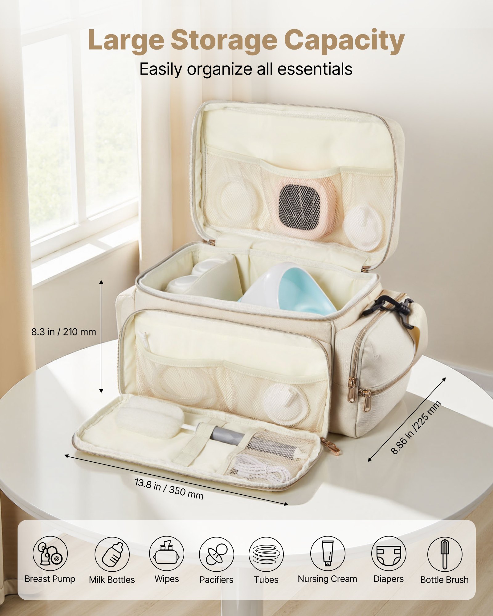 MHNZW73Hbreastpumpbagf1 VEVORshoplv Insulated Storage for S1S2 Pumps Bottles