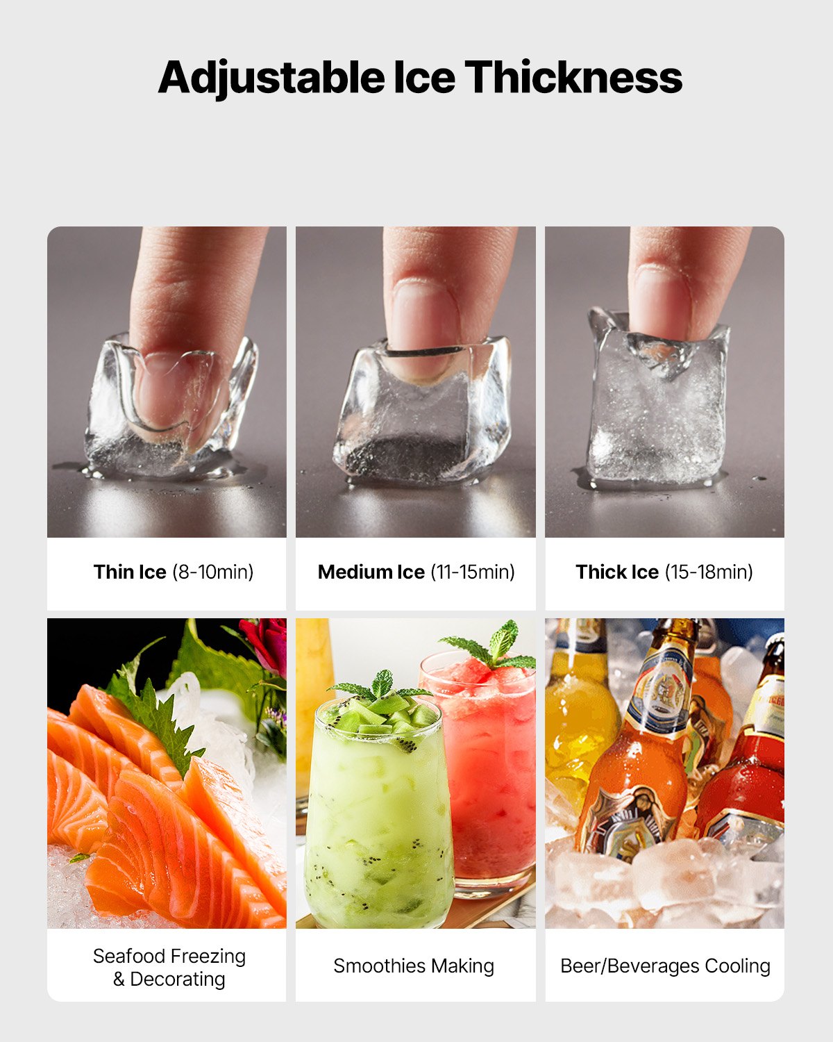 MHNZWY4Oicemakermachinef3 VEVORshoplv Ideal for Restaurant Bar