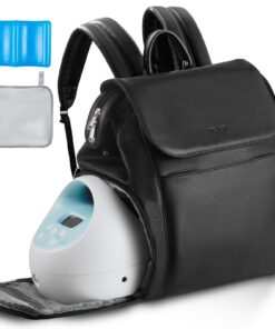 VEVOR Breast Pump Backpack with Ice Pack – Insulated Storage for S1/S2 Pumps & Bottles