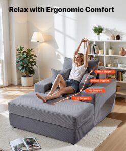 1115 mm Deep Seat Sofa for Living Room & Bedroom