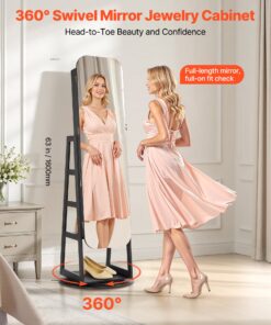 Lockable Armoire Organizer with Shelves & Pouches