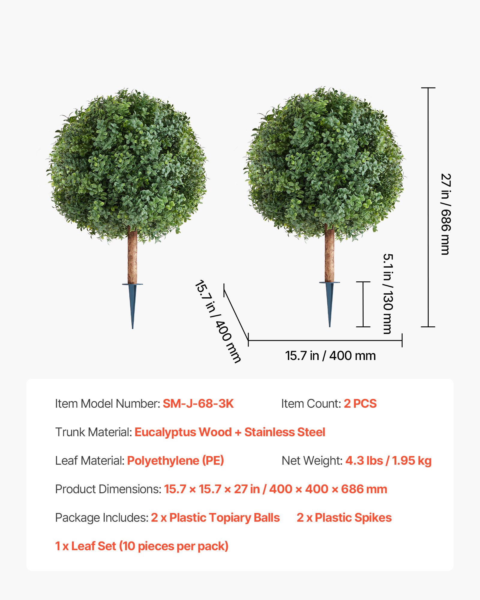 MHRPVK7Partificialtopiariesf6 VEVORshoplv