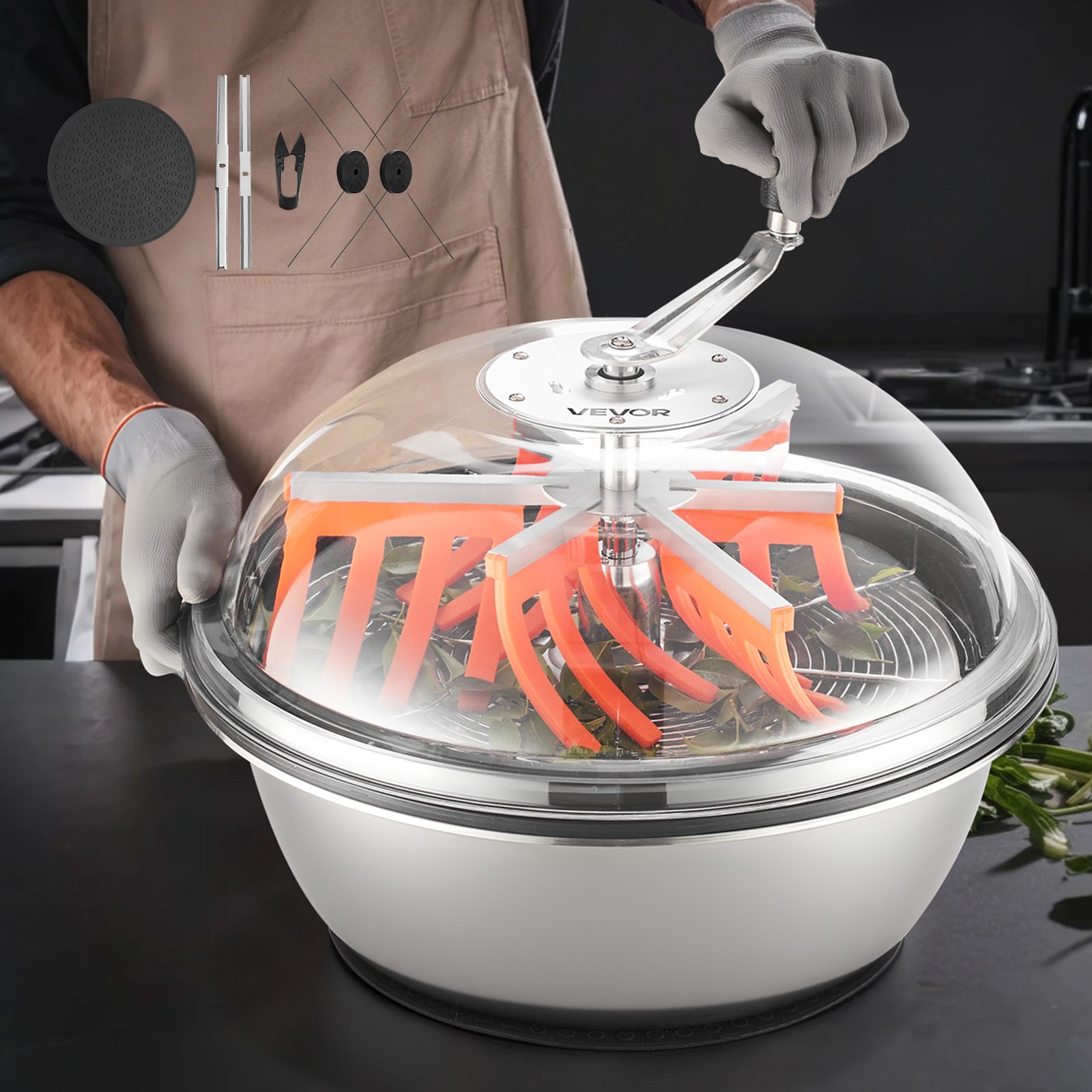 MHRPXT5Vbudleaftrimmerm10012 VEVORshoplv VEVOR 490 mm Manual Bud Leaf Trimmer with Stainless Steel Blades