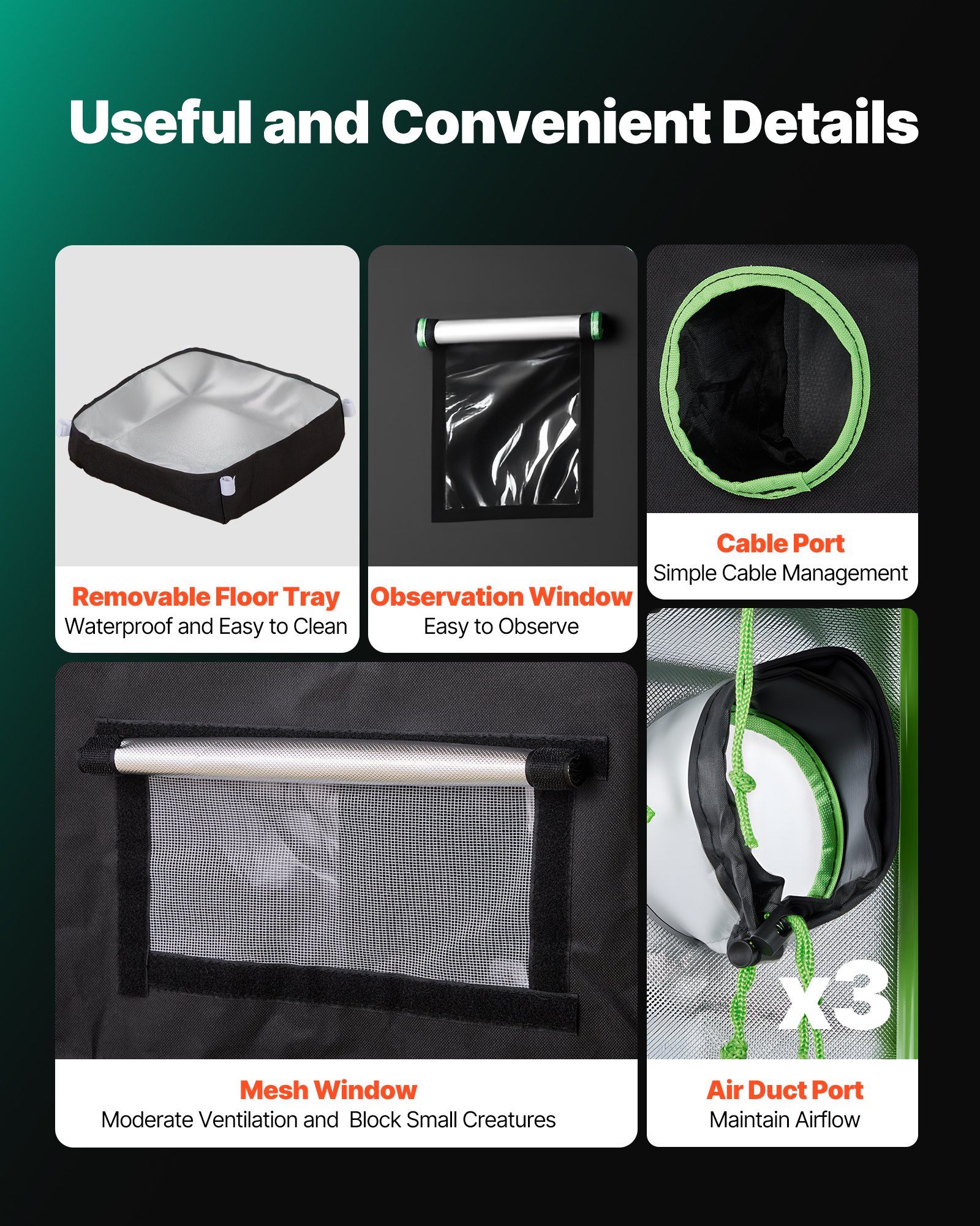 MHSPARNMindoorgrowtentf5 VEVORshoplv Цветы