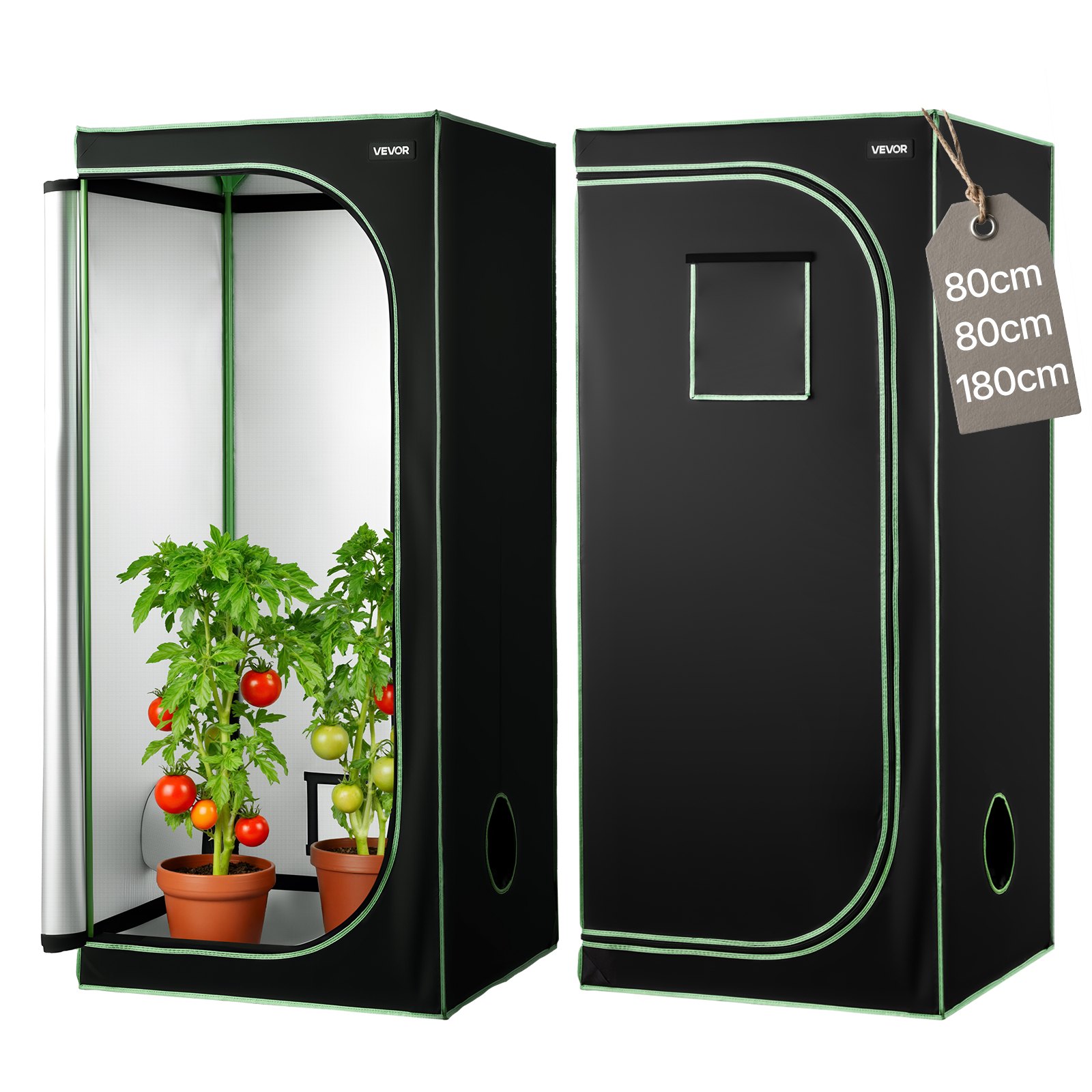 MHSPARNMindoorgrowtentm10012 VEVORshoplv VEVOR Indoor Grow Tent 80x80x180 cm