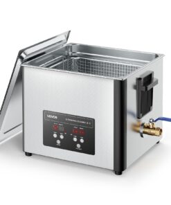 VEVOR 15L 240W Ultrasonic Cleaner with Basket & Digital Display