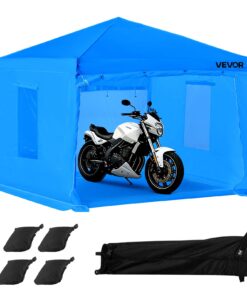 VEVOR Portable Paint Booth Tent 293x293x181cm – Waterproof Foldable Spray Tent with Mesh Windows for Auto