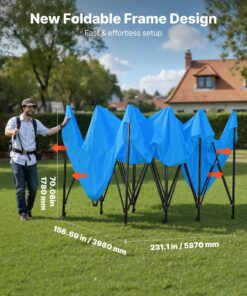 Waterproof Foldable Spray Booth with Mesh Windows for Cars & Furniture