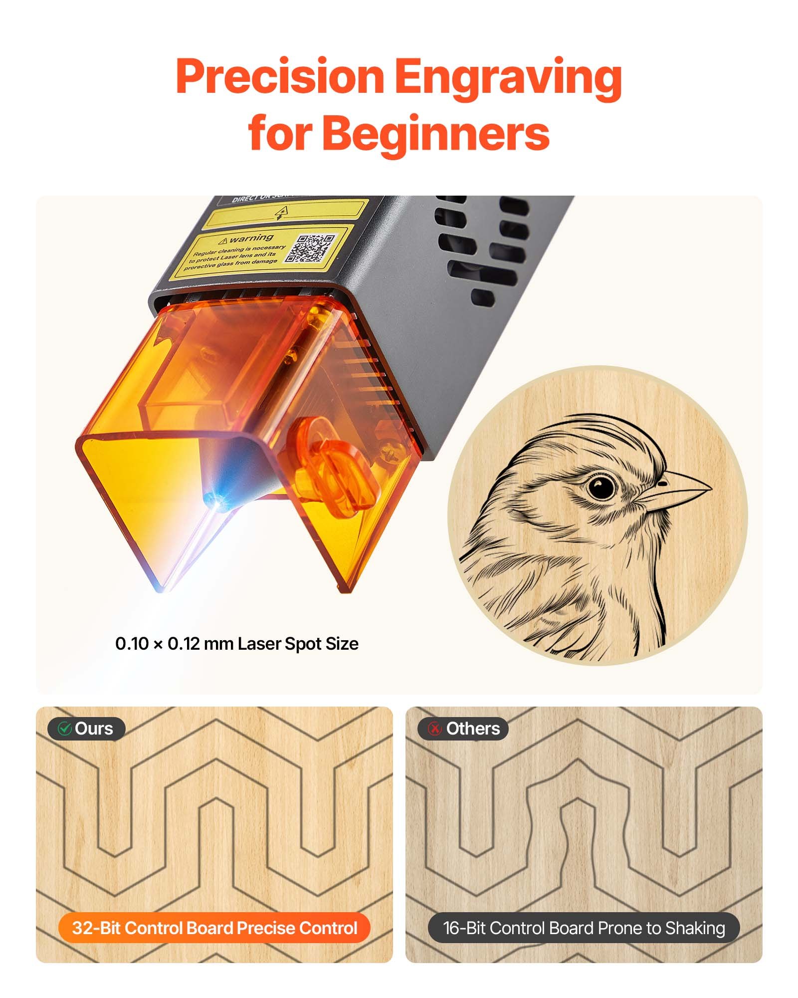 MHU4NSSGlaserengraverf3 VEVORshoplv для Древесины