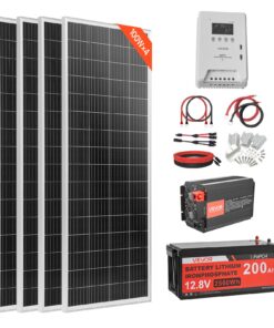 VEVOR 400W 12V Solar Power Kit with 4x100W Panels