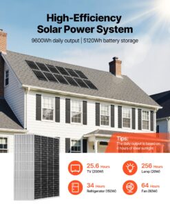 51.2V 100Ah LiFePO₄ Battery & 5000W Inverter