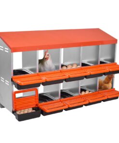 VEVOR 2-Tier Chicken Nesting Boxes with 10 Compartments