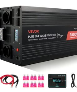 VEVOR 3500W 12V to 230V Pure Sine Wave Power Inverter with LCD