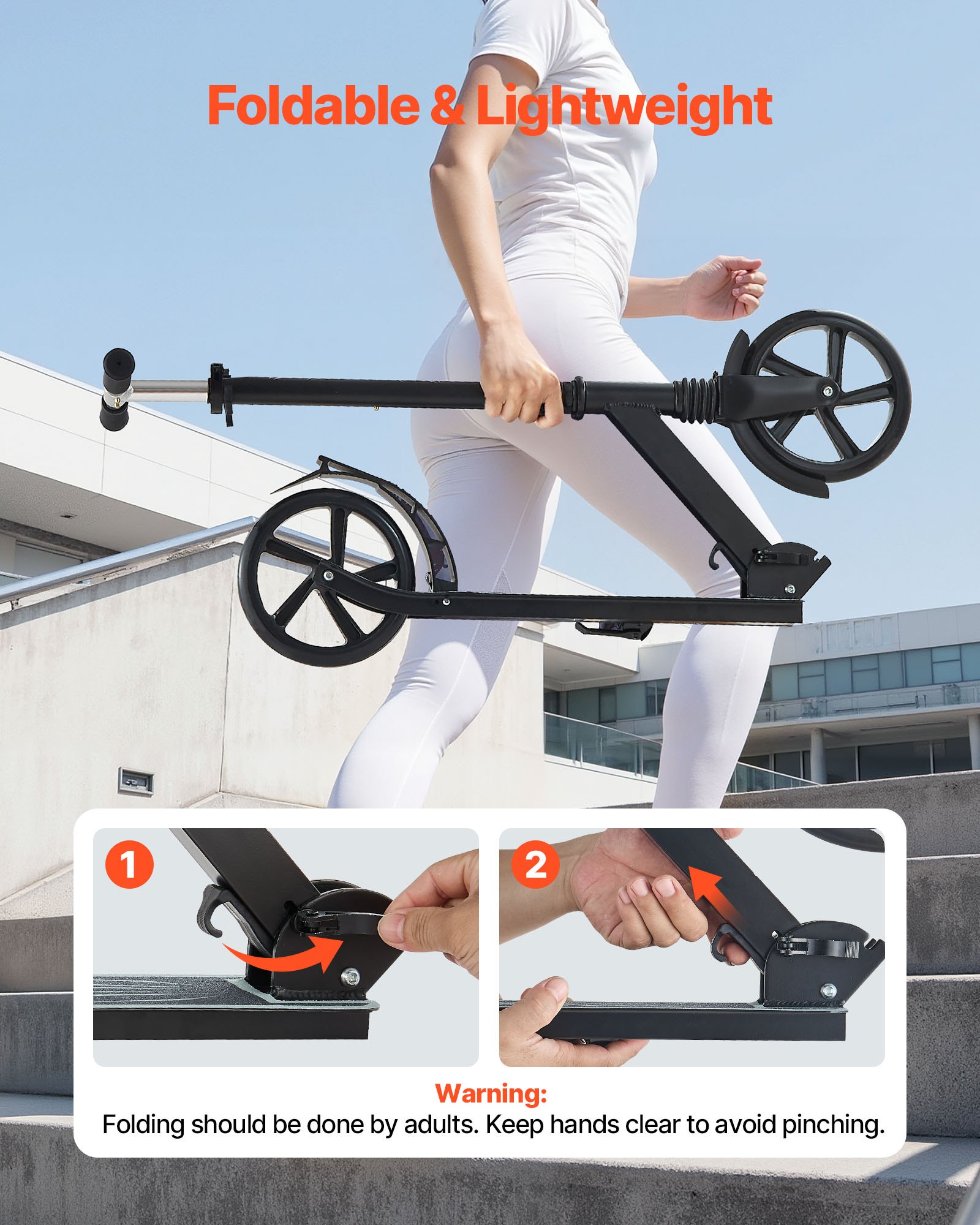 MHYEZ77Ukickscooterf5 VEVORshoplv Черный