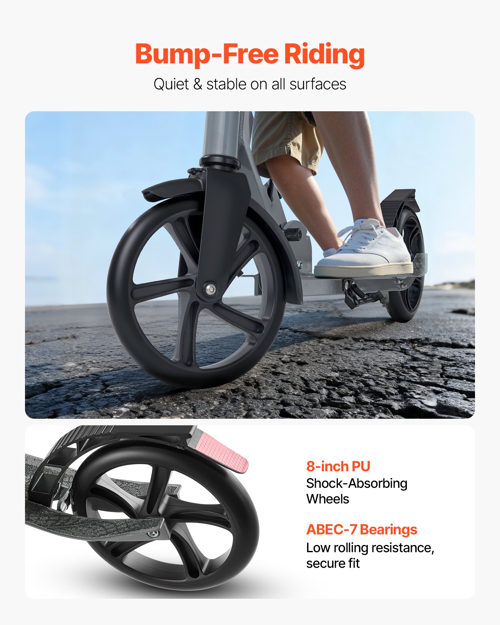 MHZ4OS1Ikickscooterf2 VEVORshoplv Регулируемая Высота