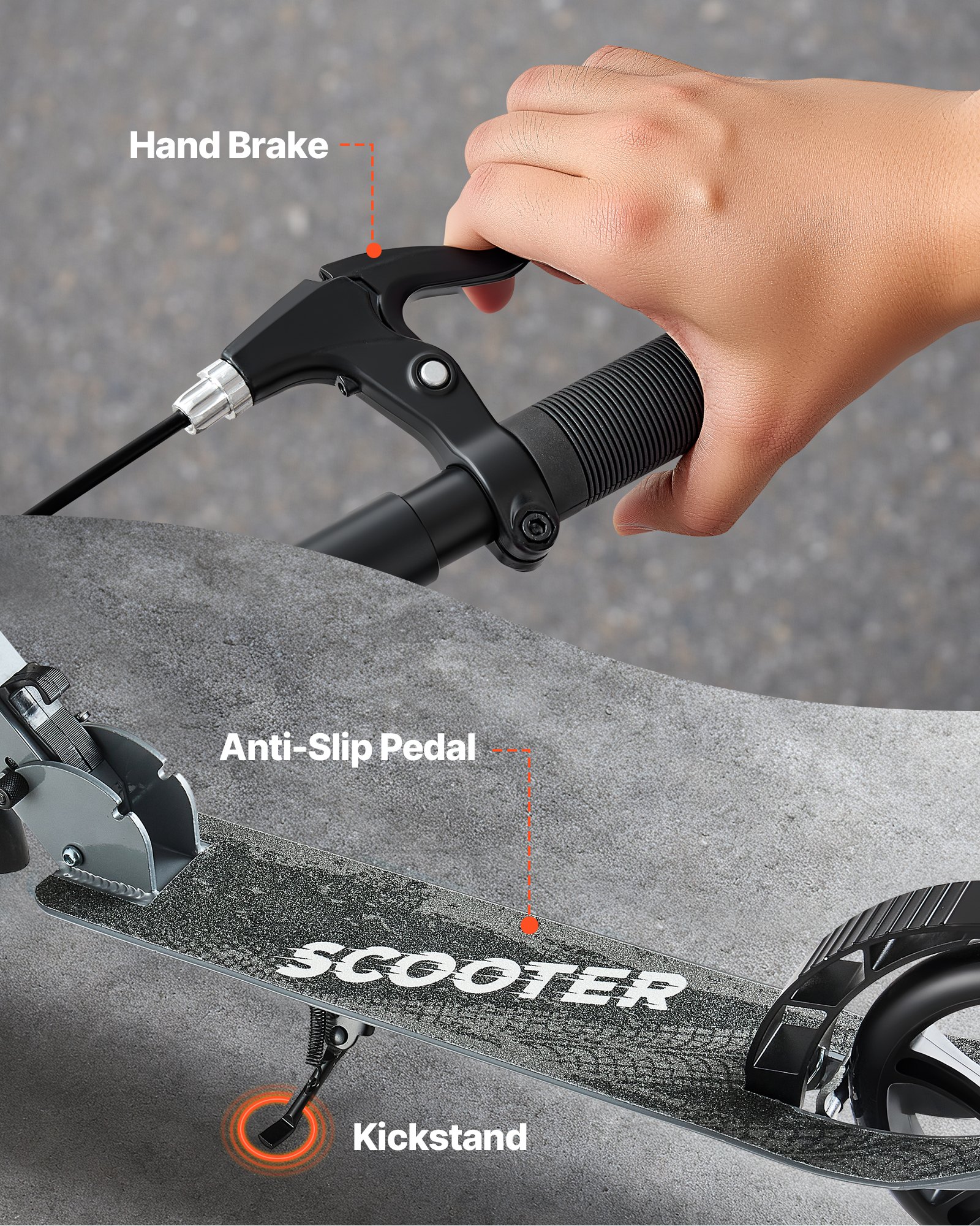 MHZ4OS1Ikickscooterf4 VEVORshoplv 2 Wheel