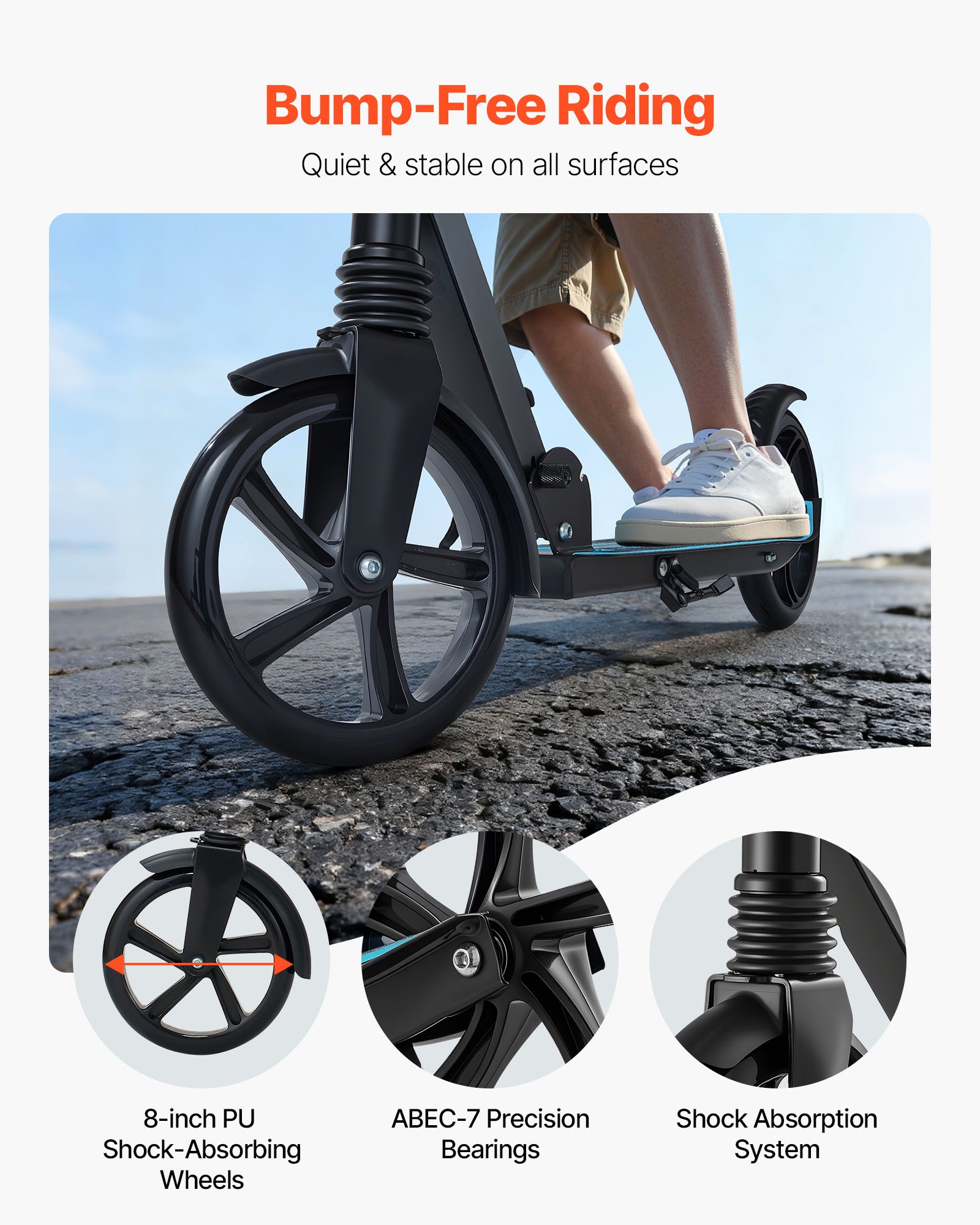 MHZ4PHQAkickscooterf2 VEVORshoplv Регулируемая Высота