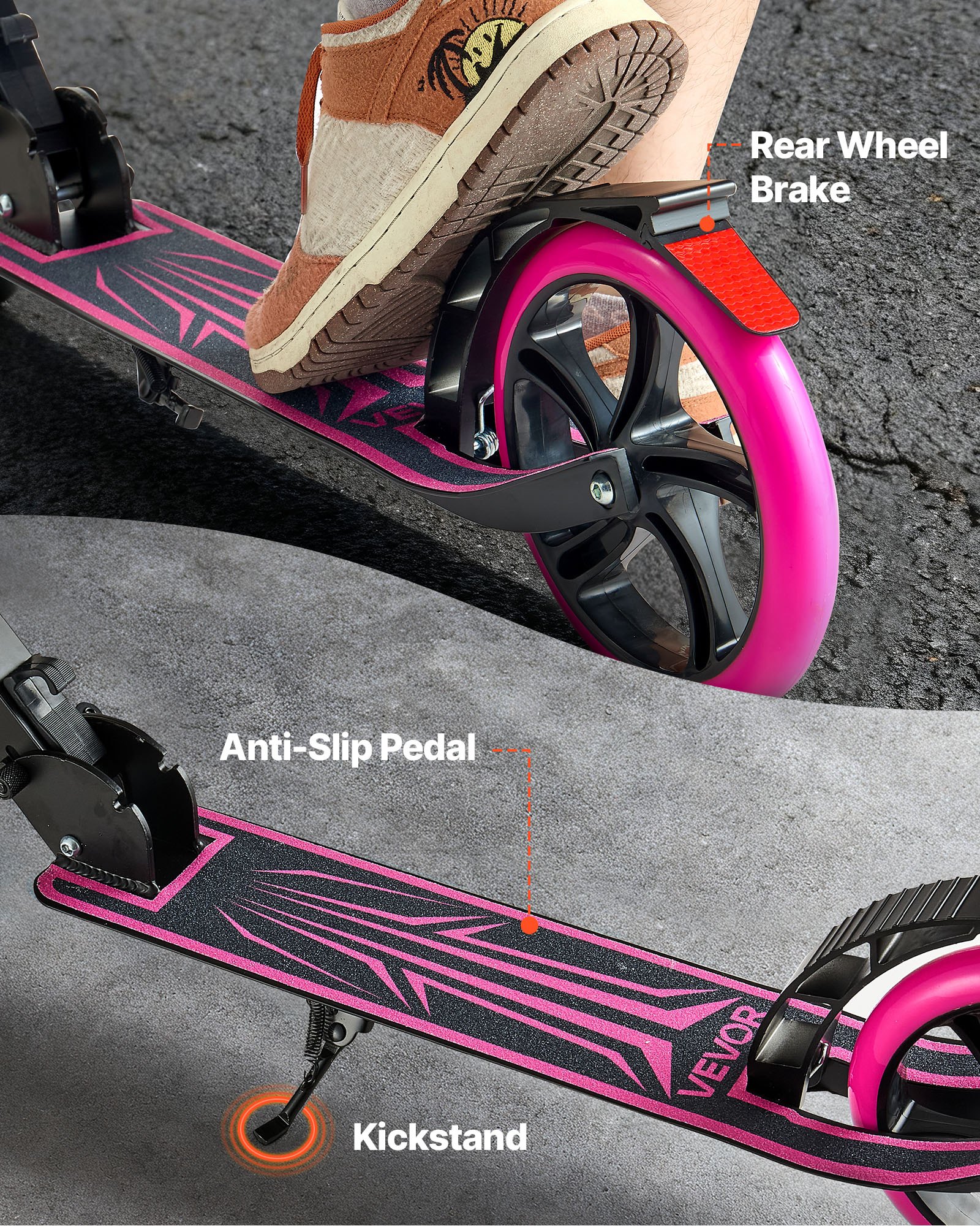 MHZ4QHPUkickscooterf4 VEVORshoplv Розовый