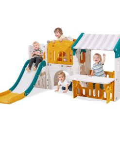 VEVOR HDPE Toddler Playhouse with Slide