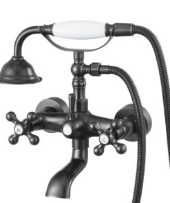 VEVOR Wall-Mounted Clawfoot Tub Faucet with Handheld Shower