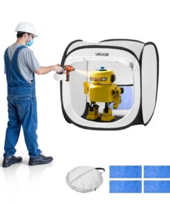VEVOR Portable Paint Booth Tent 405x405x430mm – Pop-Up Spray Tent with Mesh Door for Models