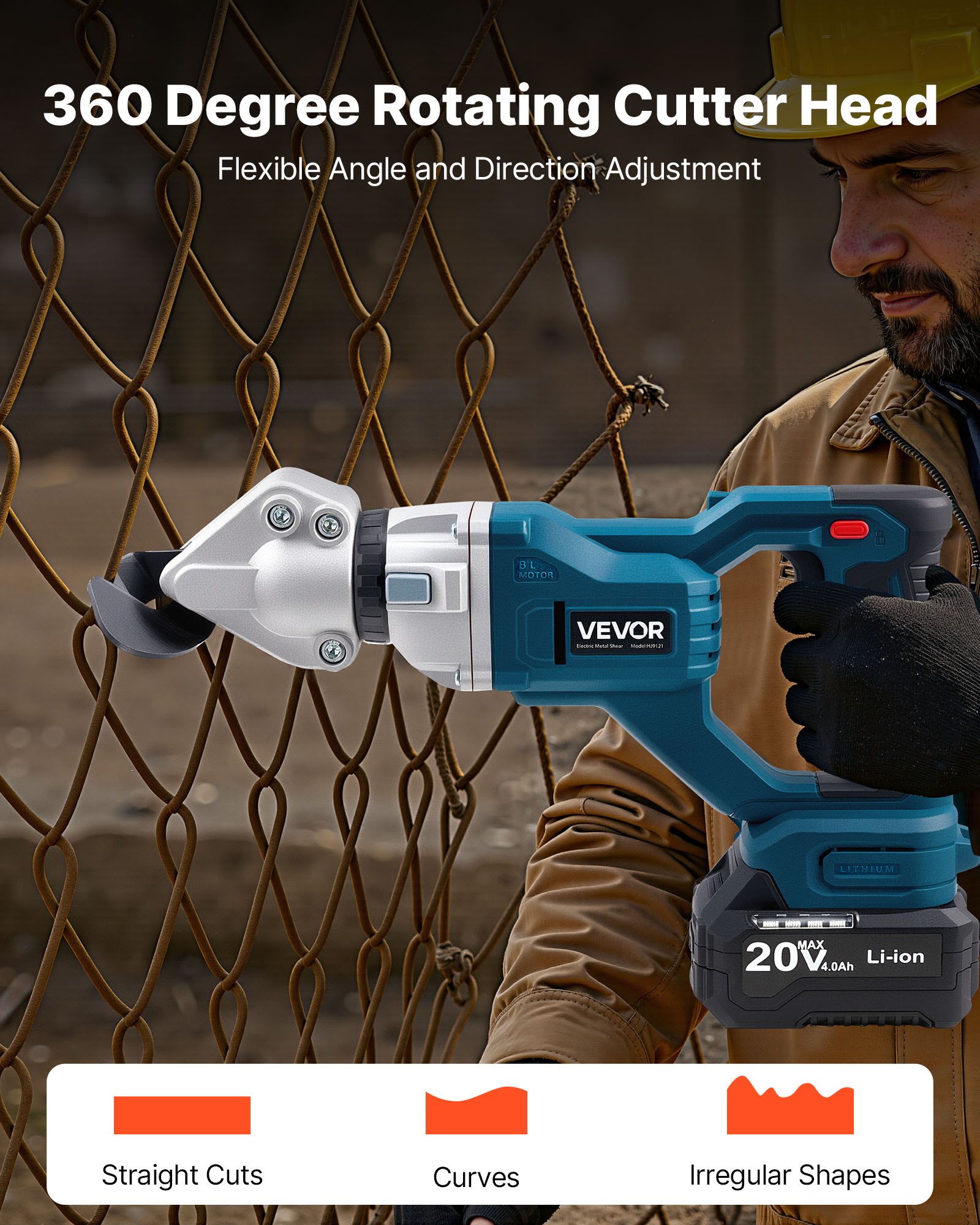 MHZUH1CVelectricmeltalshearf3 VEVORshoplv 20V