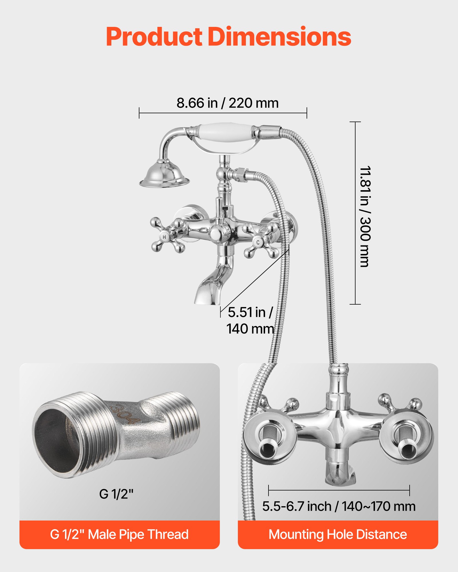 MHZUHFUXtubfaucetf2 VEVORshoplv 360° Spout