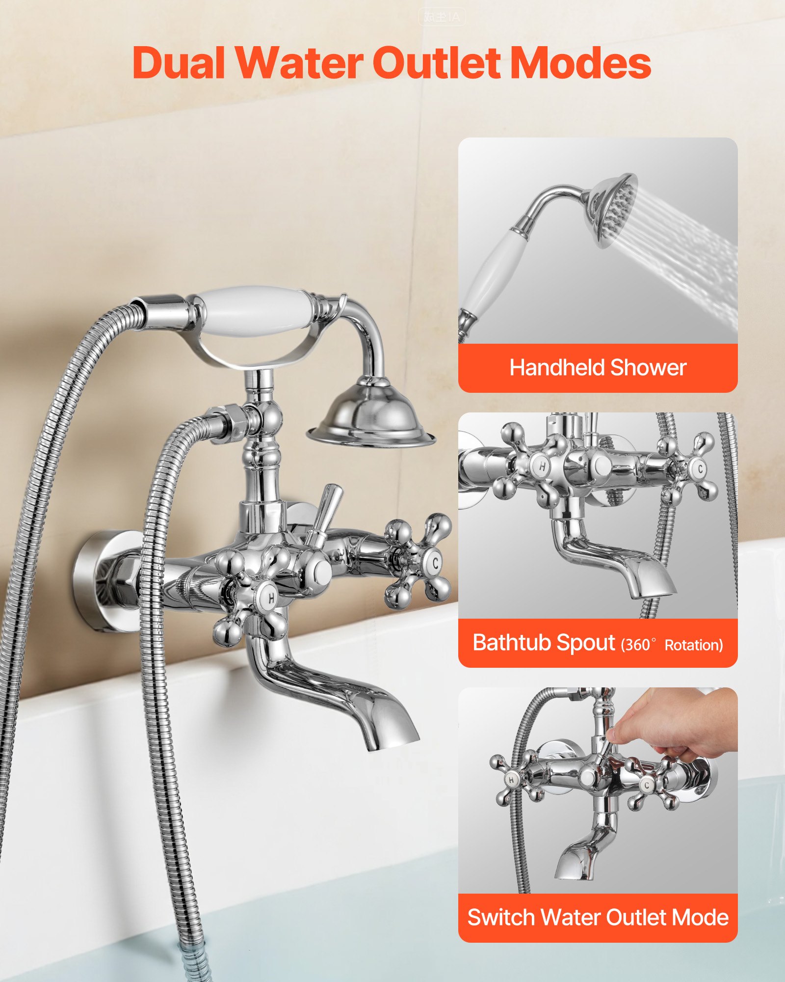 MHZUHFUXtubfaucetf3 VEVORshoplv Dual Control