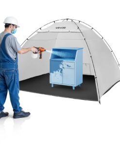 VEVOR Portable Spray Paint Booth Tent 295x292x202 cm with Floor & Mesh