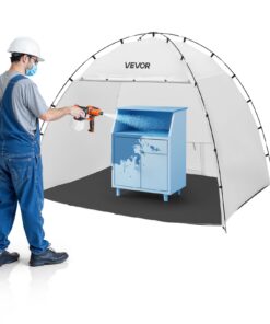 VEVOR Portable Paint Booth Tent 233x172x190cm – Large Spray Shelter with Floor & Mesh for Furniture Painting