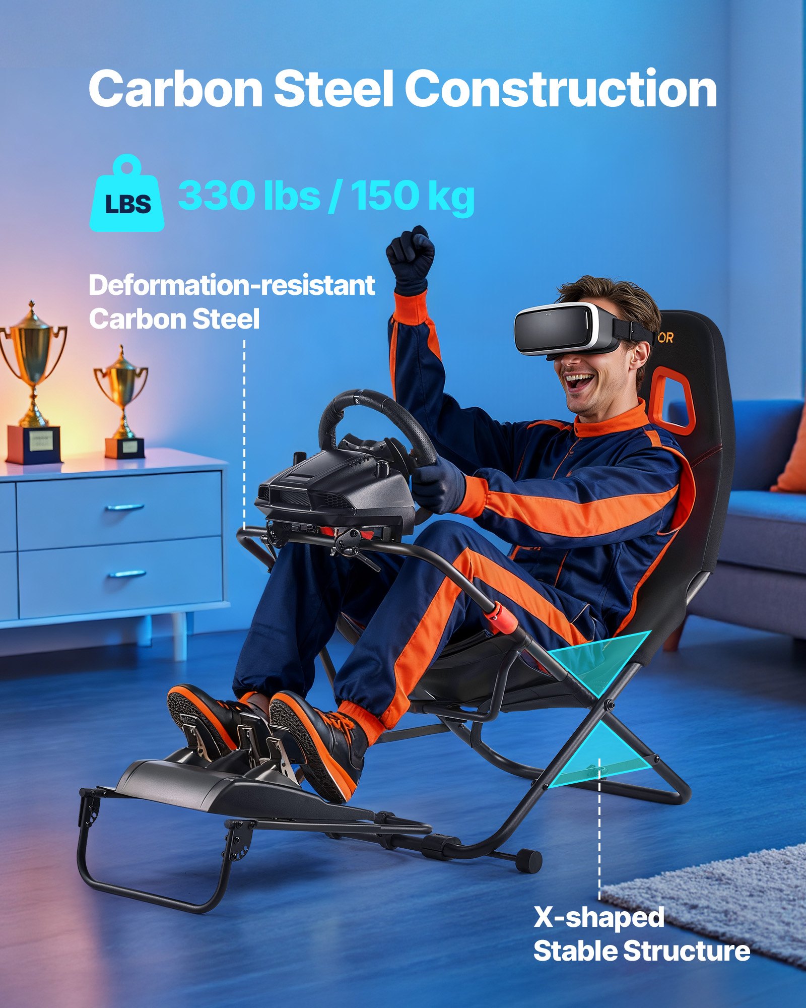 MI1ZM4YGracingwheelstandf2 VEVORshoplv Compatible with Logitech