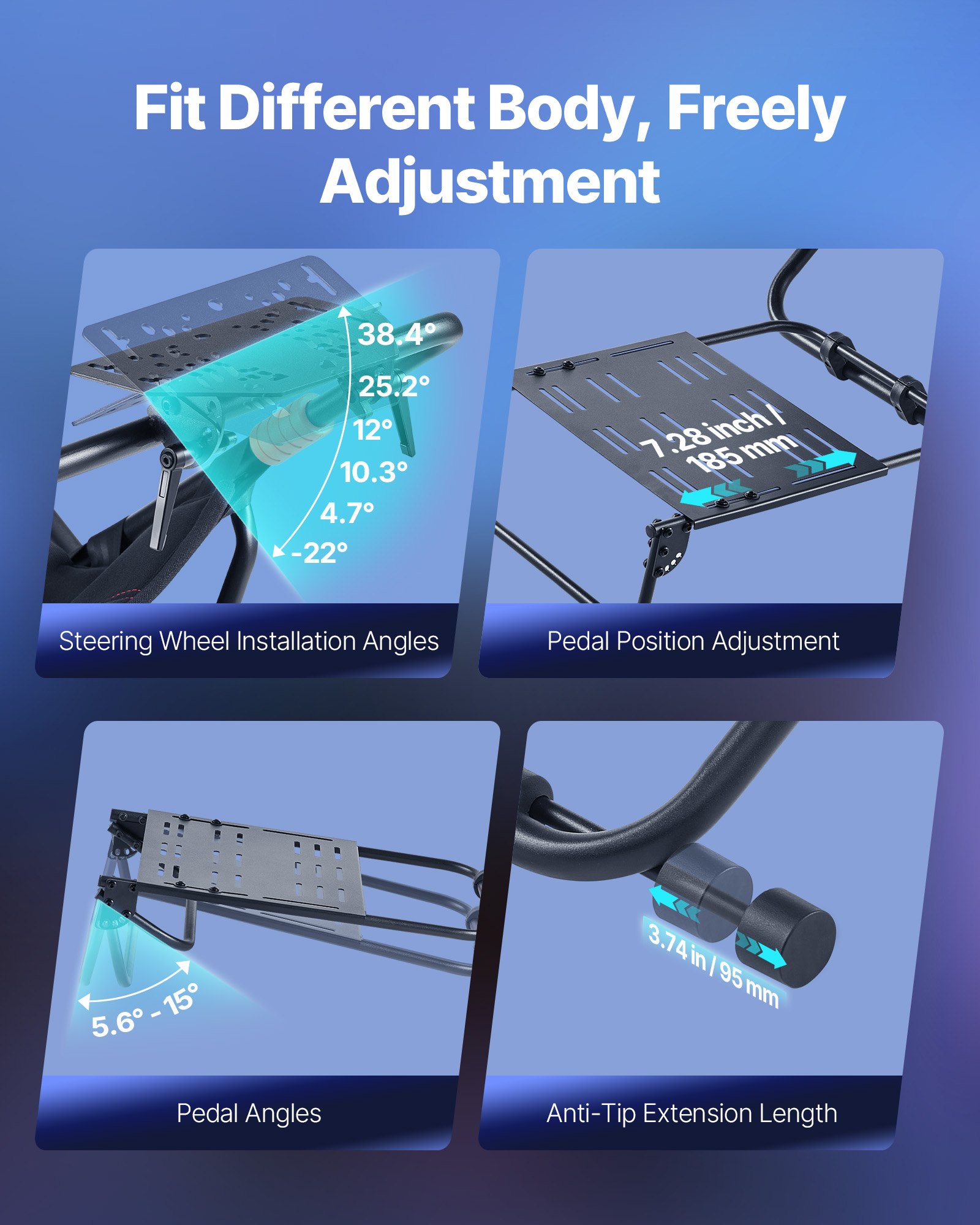 MI1ZM4YGracingwheelstandf3 VEVORshoplv Thrustmaster