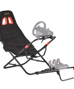 VEVOR Foldable Racing Wheel Stand with Adjustable Seat