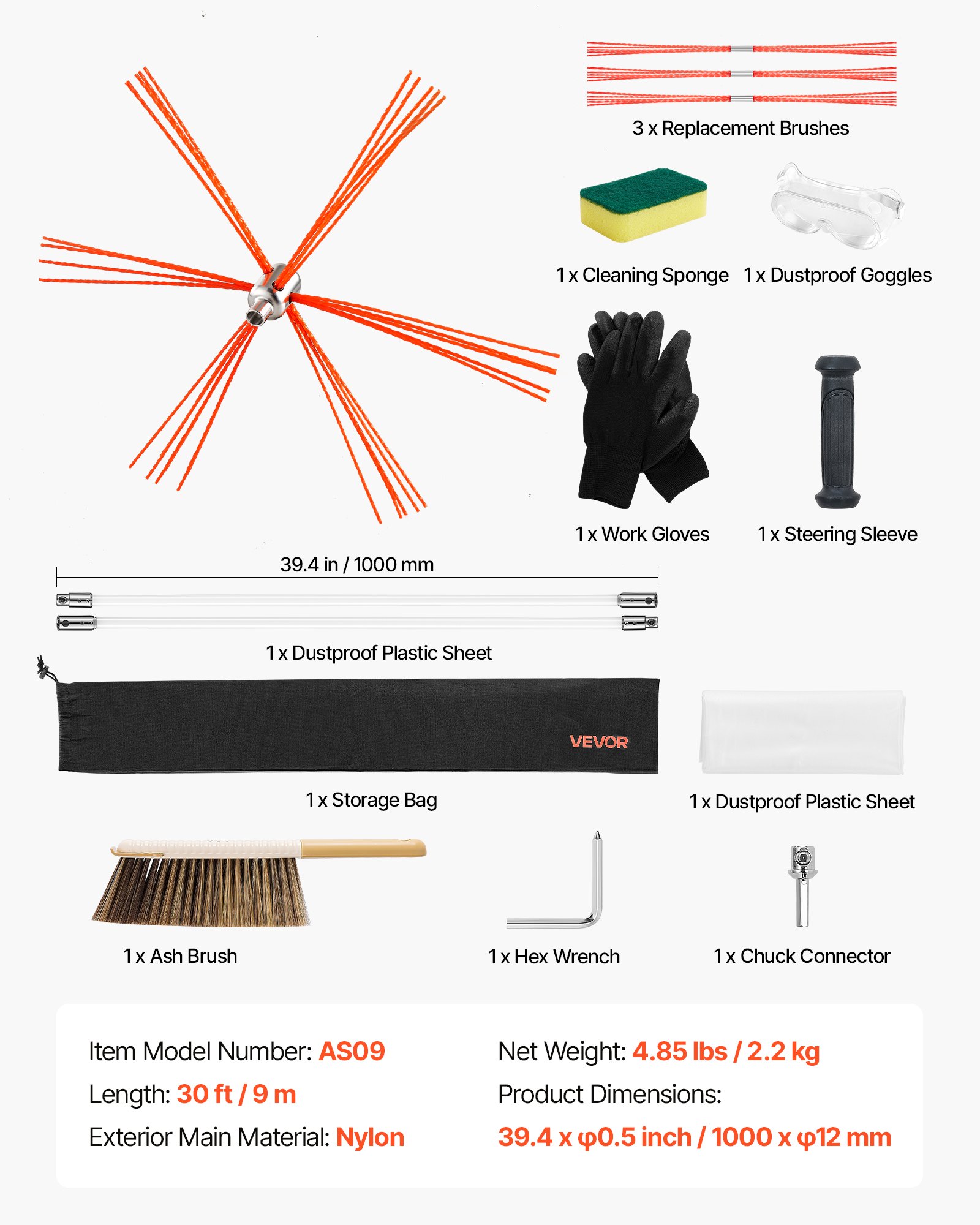 MI44SJGTchimneysweepkitf6 VEVORshoplv