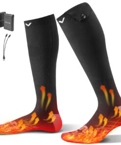 VEVOR Electric Heated Socks with 10000mAh Battery